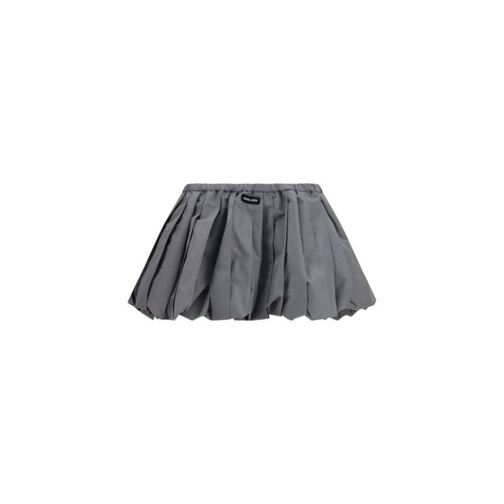 Miu Miu Gray Polyester Mini Women's Skirt